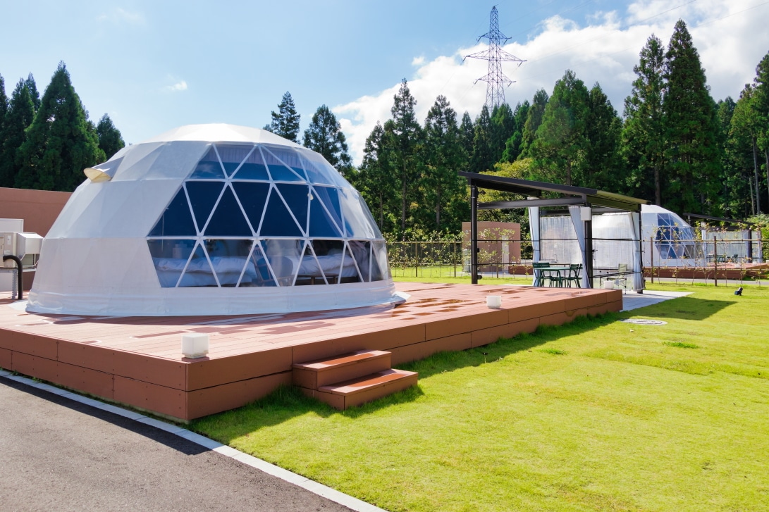 割山森林公園天湖森のサイト風景